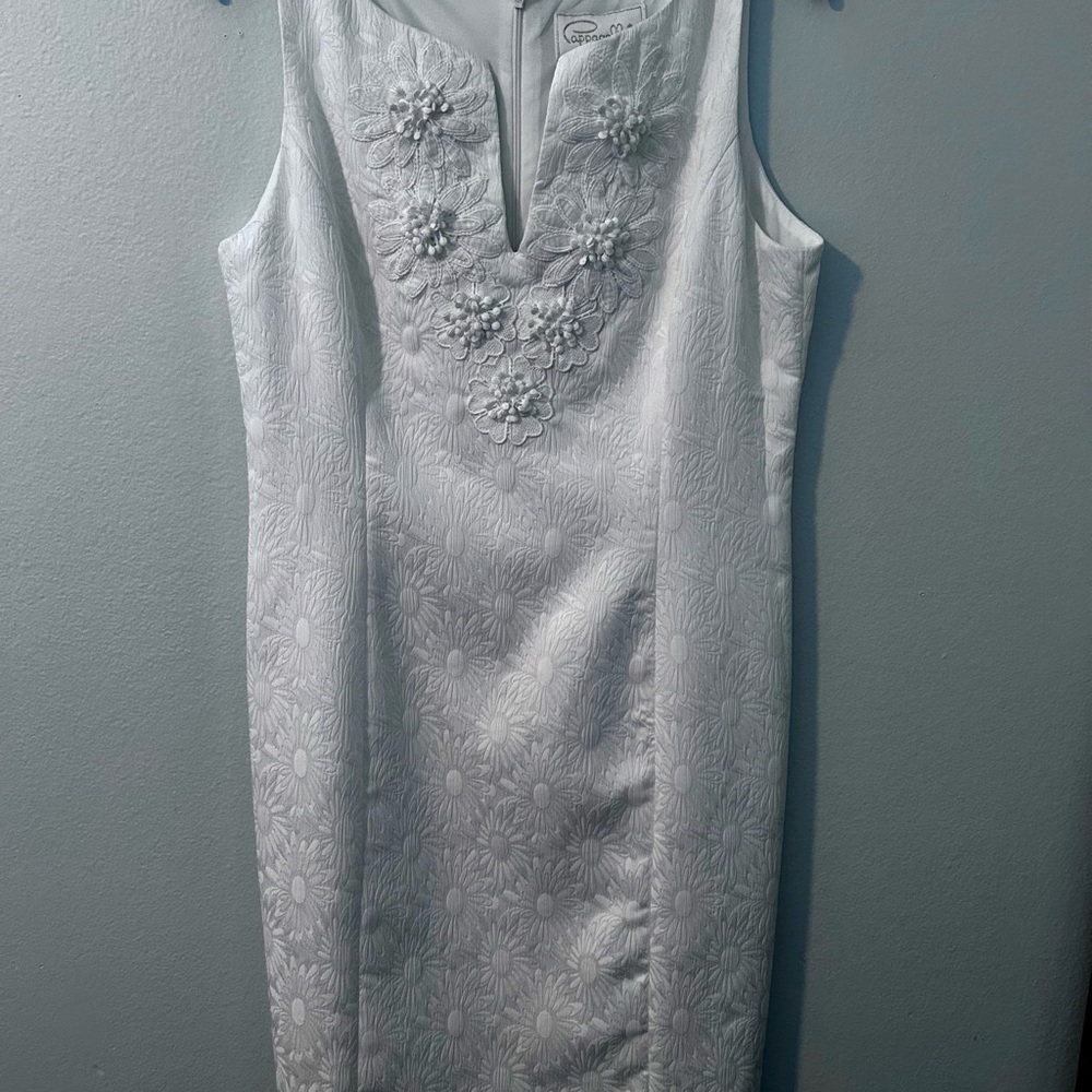 Pappagallo White Floral Midi Dress